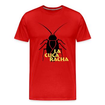 La Cucaracha, die Küchenschabe, spanisch, Español - Männer Premium Bio T-Shirt - Rot - Vorne - Damien (186cm)