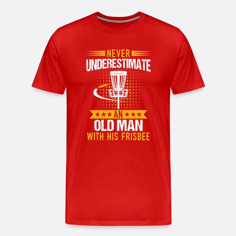 Frisbee - Männer Premium Bio T-Shirt - Rot