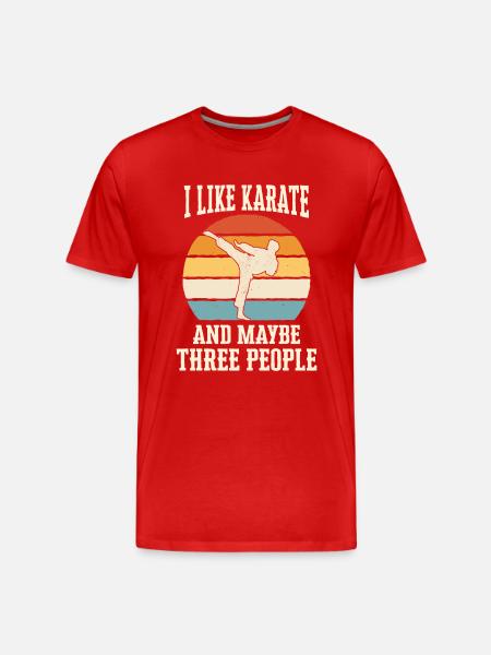 Karate Karate Fighter Martial Arts - Men's Premium Organic T-Shirt - red