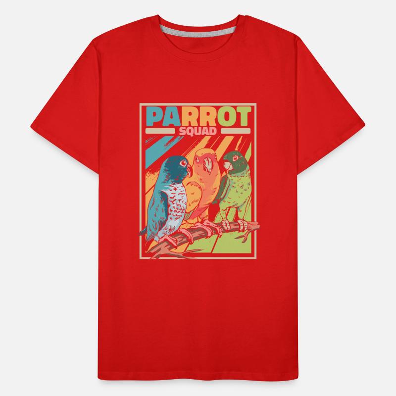 Parrots Bird Parakeet Men's Premium Organic T-Shirt
