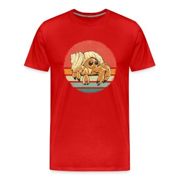 Crabe Ermite Crabe Crabe Cancer - T-shirt bio Premium Homme - rouge - Devant - Damien (186cm)