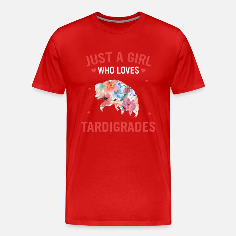 Bärtierchen - Männer Premium Bio T-Shirt - Rot