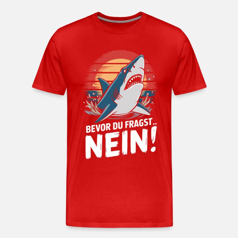 Requin Requin Requins Requin - T-shirt bio Premium Homme - rouge