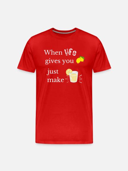 Lemonade Shirt - Männer Premium Bio T-Shirt - Rot