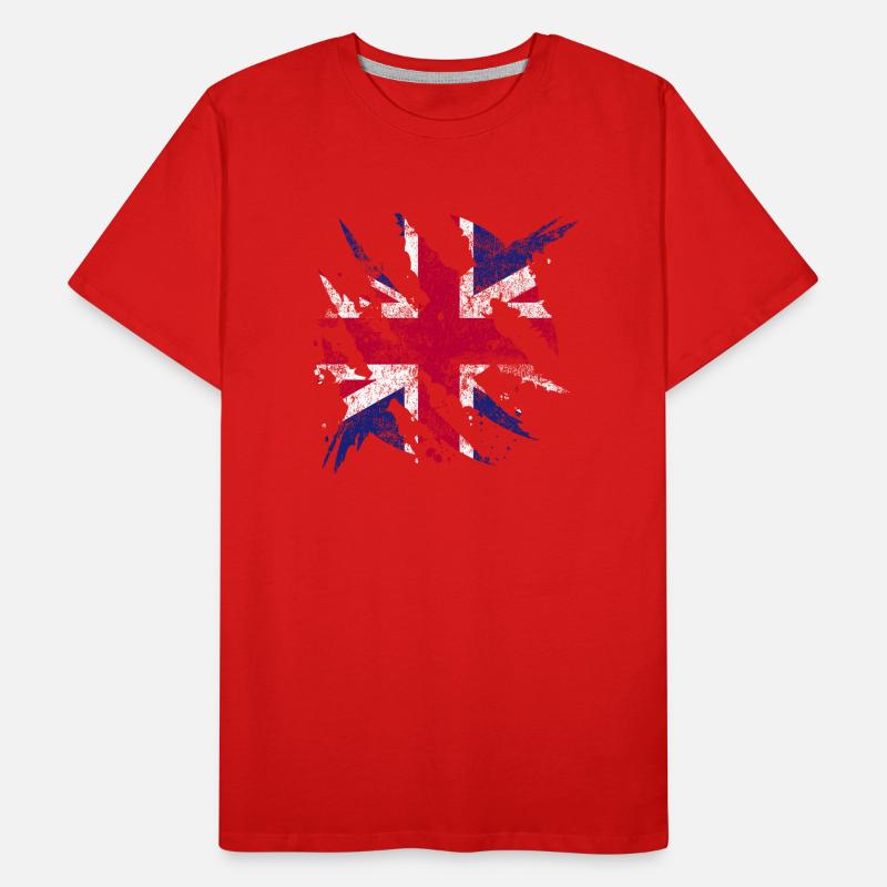 Great Britain flag gift British flag Men's Premium Organic T-Shirt