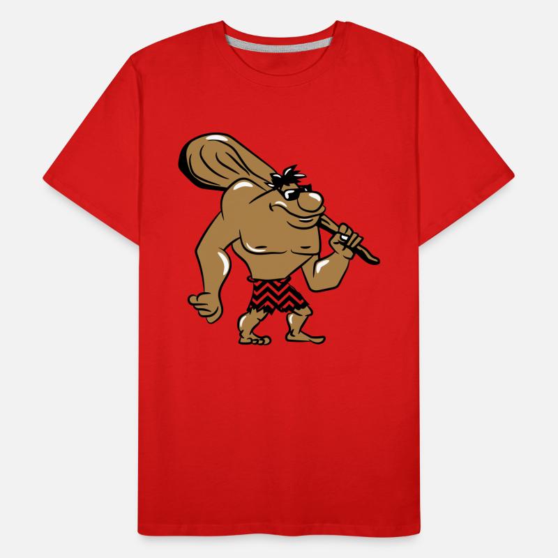 Caveman caveman pattern sunglasses Men's Premium Organic T-Shirt