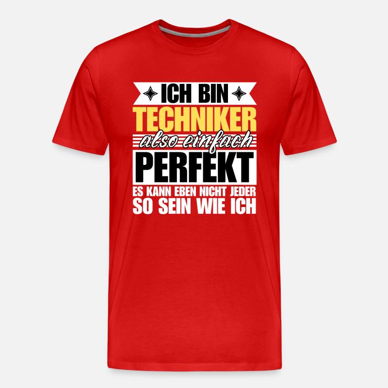 Perfekter Techniker - Männer Premium Bio T-Shirt - undefined