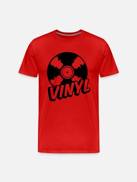 vinile - Maglietta ecologica premium da uomo - rosso