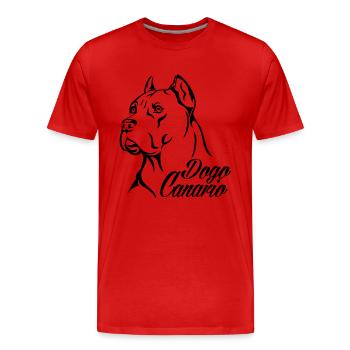 Dogo Canario - Männer Premium Bio T-Shirt - Rot - Vorne - Damien (186cm)