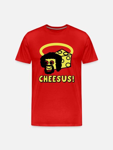 Cheesus - Männer Premium Bio T-Shirt - Rot