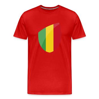 Mali - T-shirt bio Premium Homme - rouge - Devant - Damien (186cm)