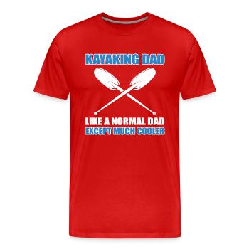Kayak Kayak - T-shirt bio Premium Homme - rouge - Devant - Damien (186cm)