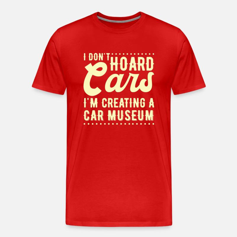 Oldtimer Sammler Lustiger Oldtimer - Männer Premium Bio T-Shirt - Rot