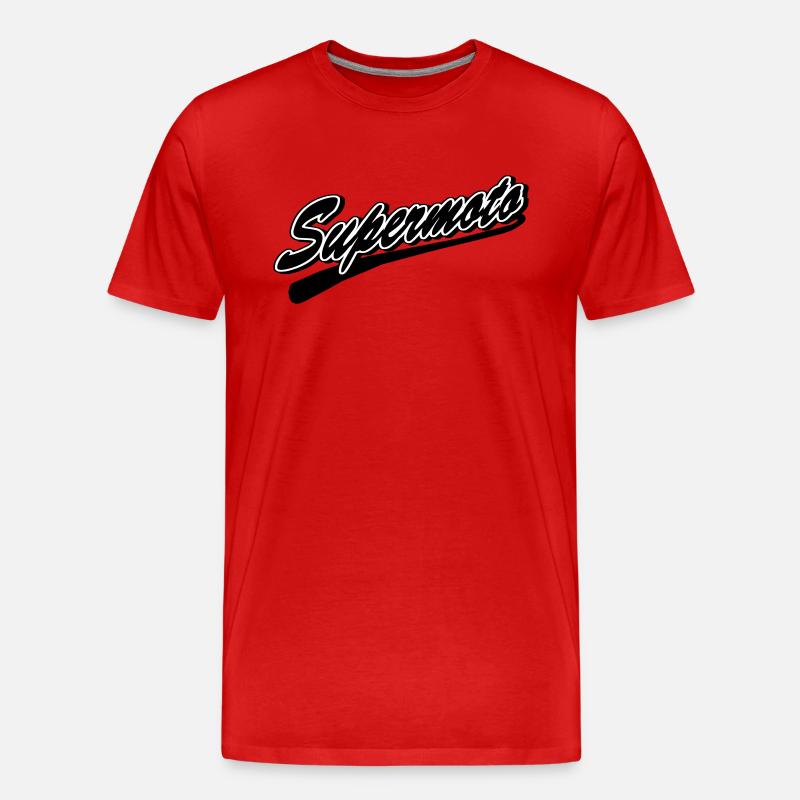 Supermoto - Männer Premium Bio T-Shirt - Rot