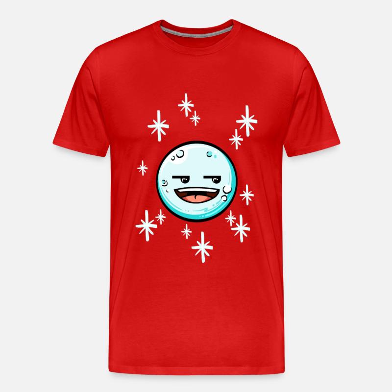 Schneeball #5/9 - Männer Premium Bio T-Shirt - Rot