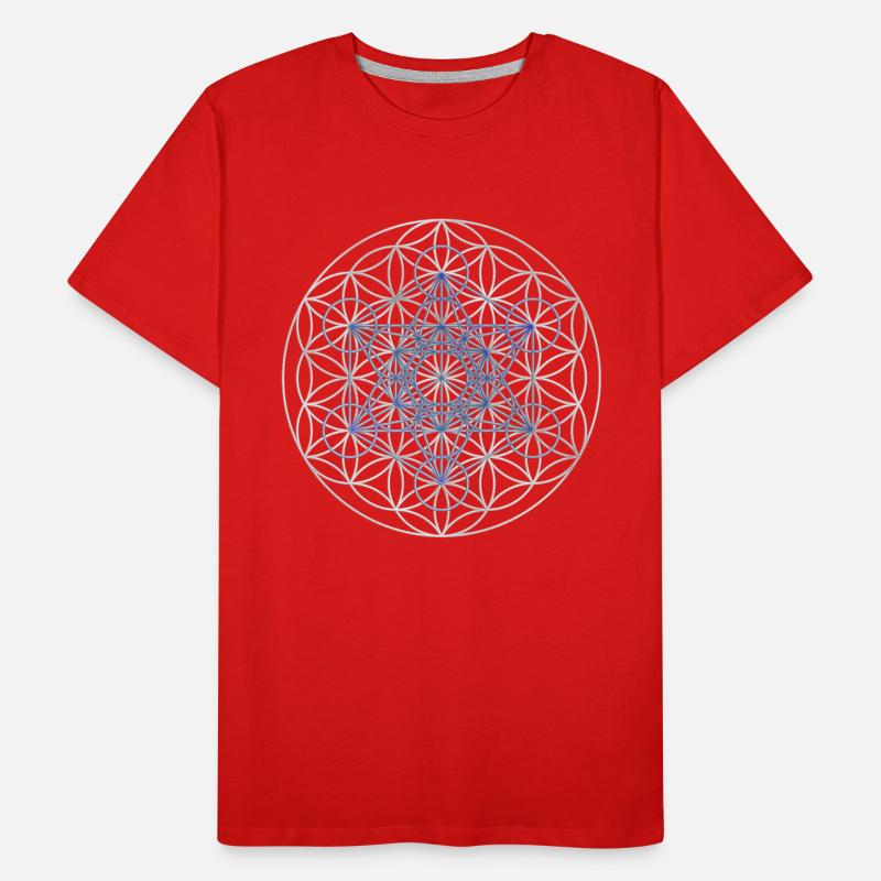 Le cube de Metatron - Fleur de la vie T-shirt bio Premium Homme