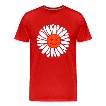 Marguerites - marguerites marguerites - - T-shirt bio Premium Homme - rouge - Devant - Damien (186cm)