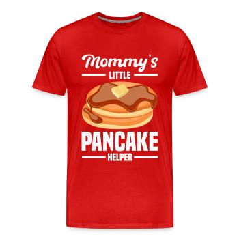 Pfannkuchen - Männer Premium Bio T-Shirt - Rot - Vorne - Damien (186cm)