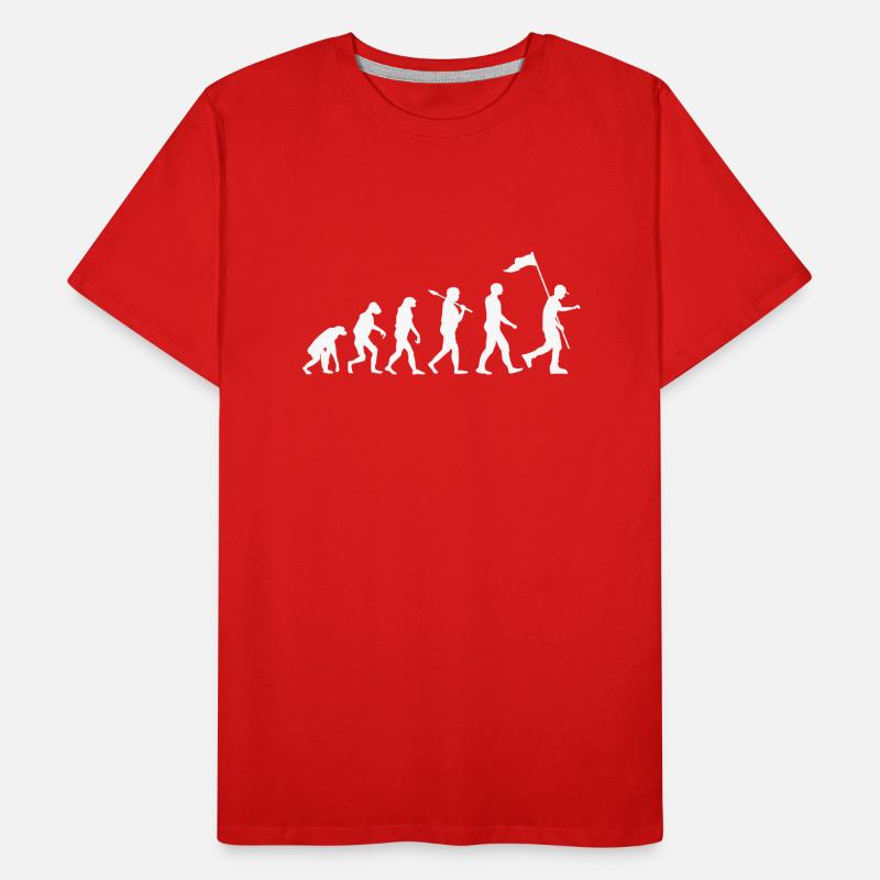Boy Scout Evolution · Evolution · Camping · Nature Men's Premium Organic T-Shirt