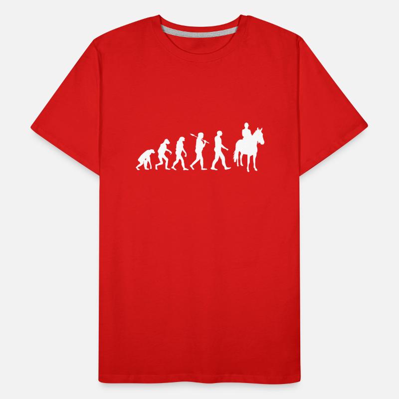 shirt Equitation · · · · cheval Evolution Cheval T-shirt bio Premium Homme