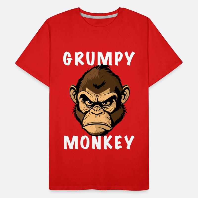 GRUMPY MONKEY Men's Premium Organic T-Shirt