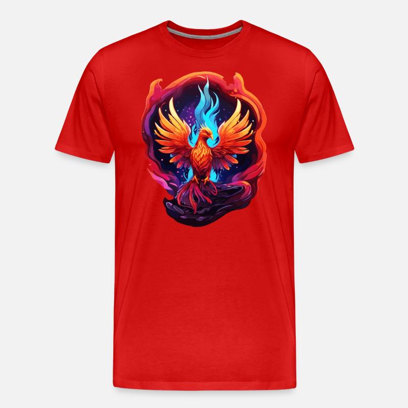 Phönix - Männer Premium Bio T-Shirt - Rot