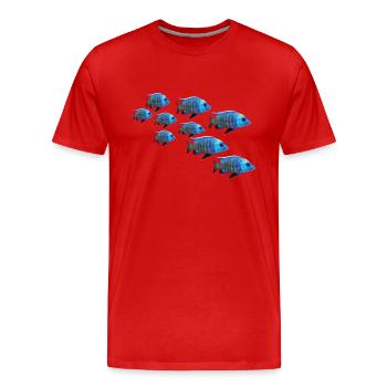 grouper perch fish barsch zackenbarsch fisch - Männer Premium Bio T-Shirt - Rot - Vorne - Damien (186cm)