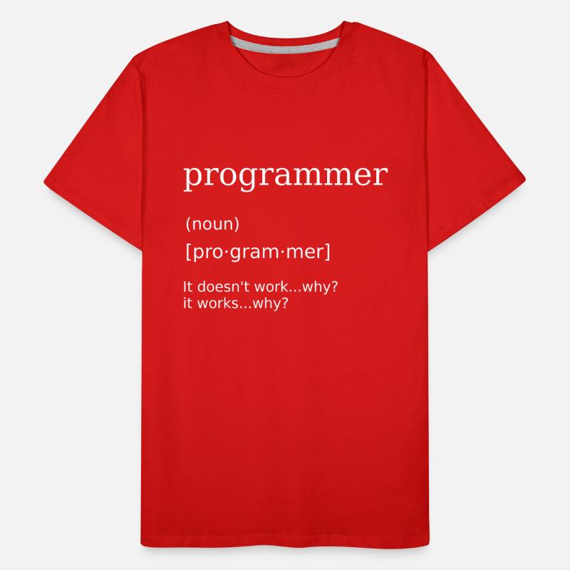 Programmer Computer Scientist Programming Humor Men's Premium Organic T-Shirt