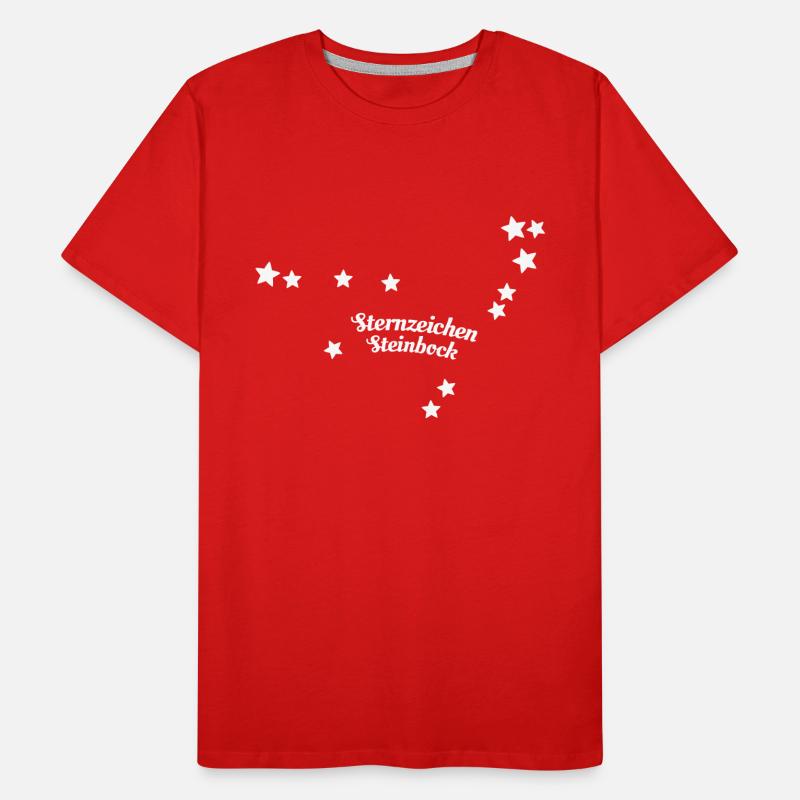 Sternzeichen Steinbock Männer Premium Bio T-Shirt