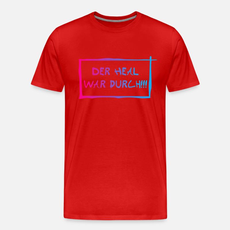 Der heal war durch! - Männer Premium Bio T-Shirt - Rot