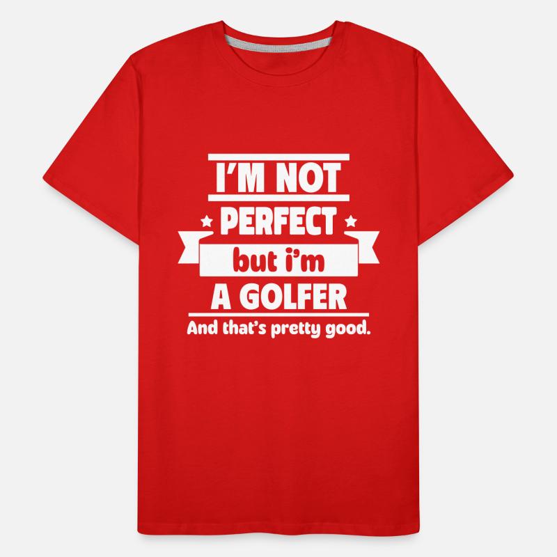 Pas parfaits, mais golfeurs, ça suffit T-shirt bio Premium Homme
