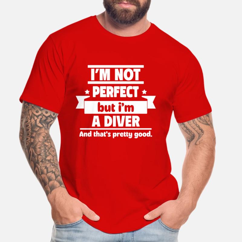 Pas parfait, mais un plongeur T-shirt bio Premium Homme