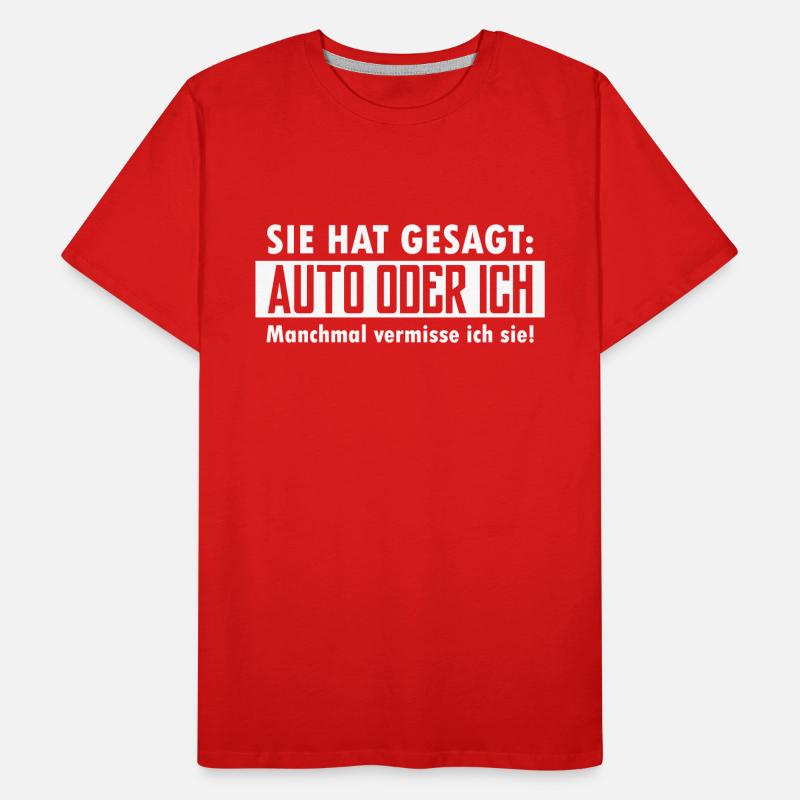 auto oder ich Männer Premium Bio T-Shirt