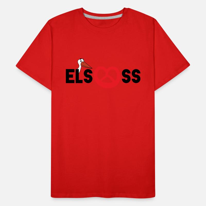 Alsace : cigogne & bretzel T-shirt bio Premium Homme