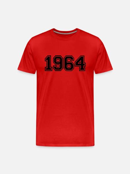 1964 - Männer Premium Bio T-Shirt - Rot