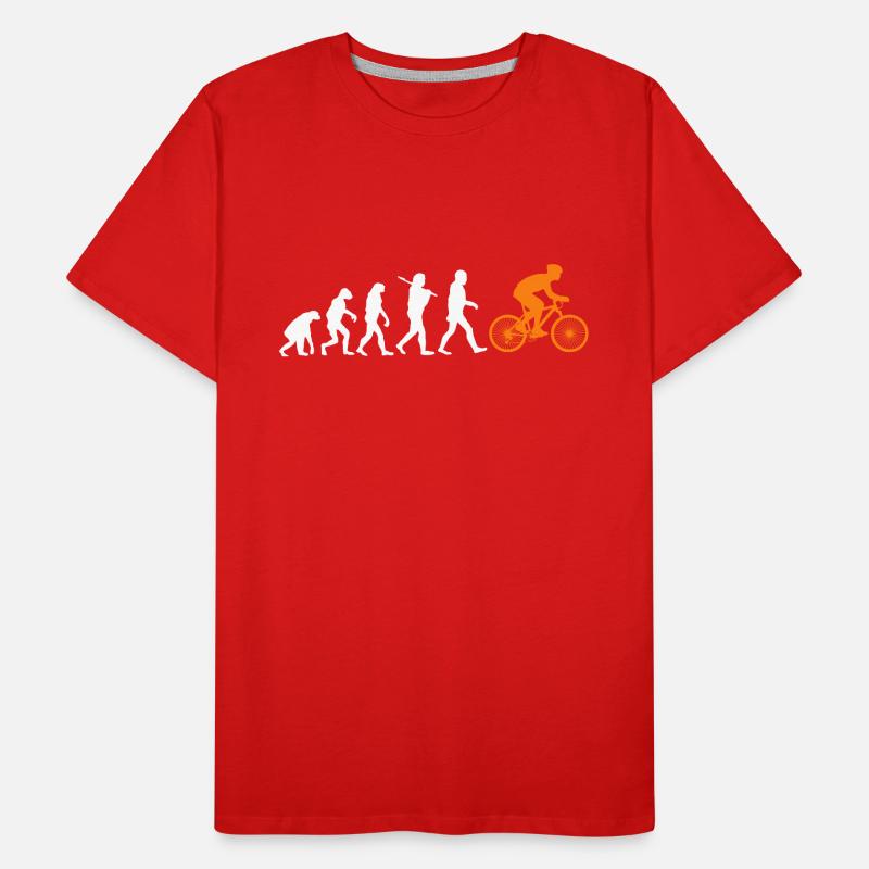 Evolution Bicycle Bicycle Cycling Gift cool Men's Premium Organic T-Shirt