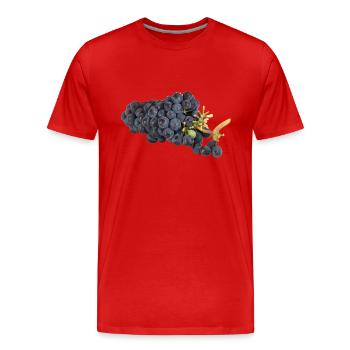 Leckere Weintrauben - Männer Premium Bio T-Shirt - Rot - Vorne - Damien (186cm)