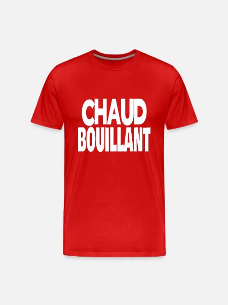 chaud bouillant - T-shirt bio Premium Homme - rouge