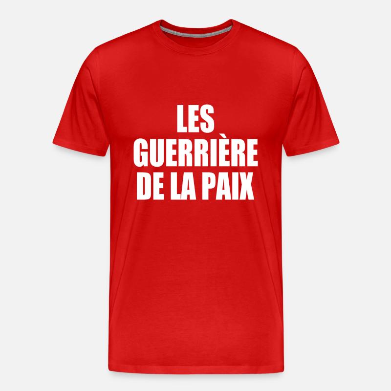 Die Krieger des Friedens - Männer Premium Bio T-Shirt - Rot
