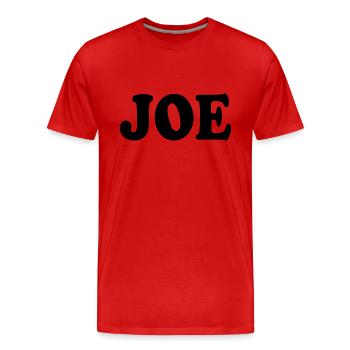Joe - T-shirt bio Premium Homme - rouge - Devant - Damien (186cm)
