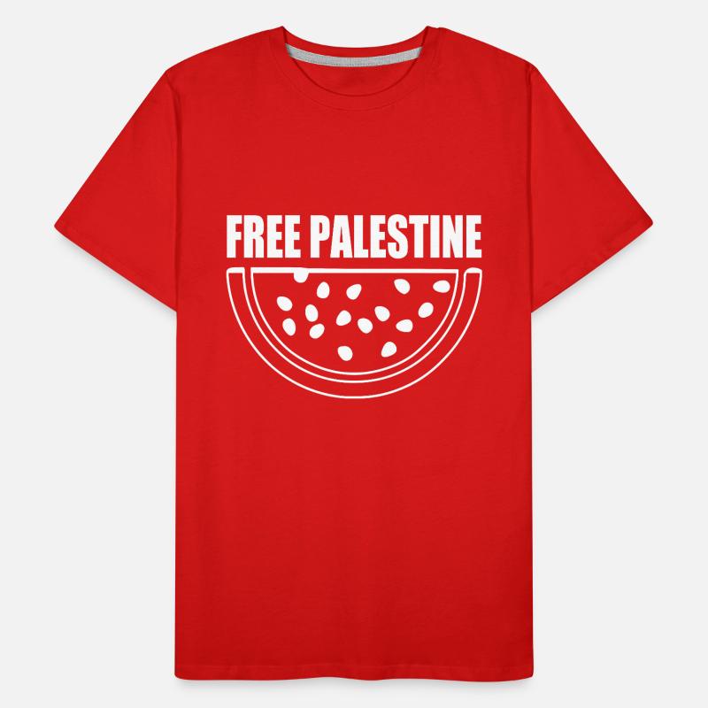 Free palestine melon pastèque T-shirt bio Premium Homme