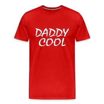 Daddy cool - T-shirt bio Premium Homme - rouge - Devant - Damien (186cm)