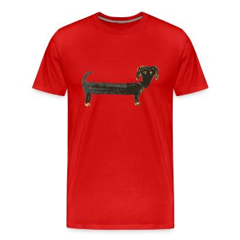 The spirit of water - Men's Premium Organic T-Shirt - red - Front - Damien (186cm)