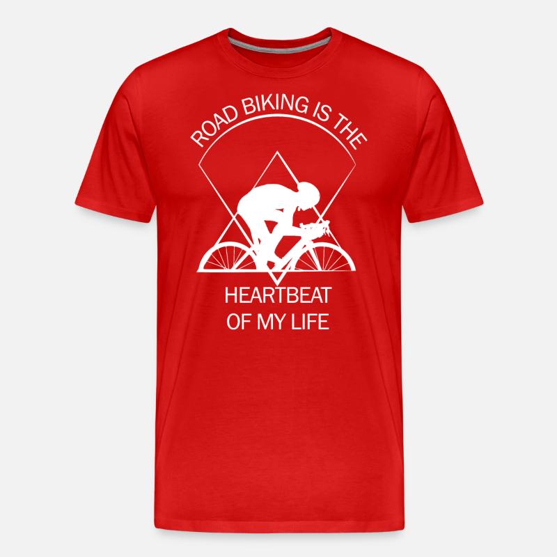 Rennrad - Männer Premium Bio T-Shirt - Rot