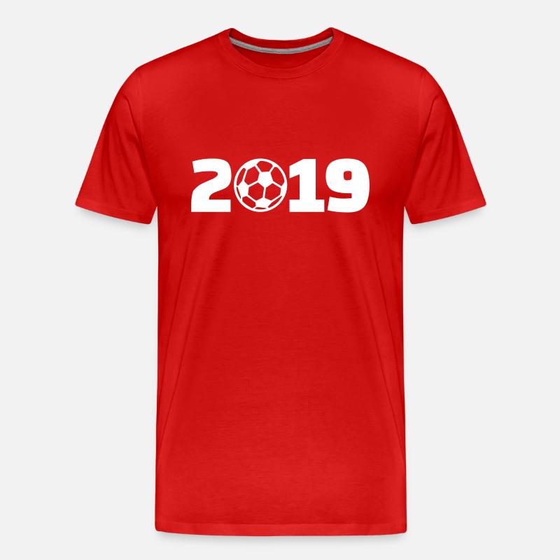 2019 - Männer Premium Bio T-Shirt - Rot