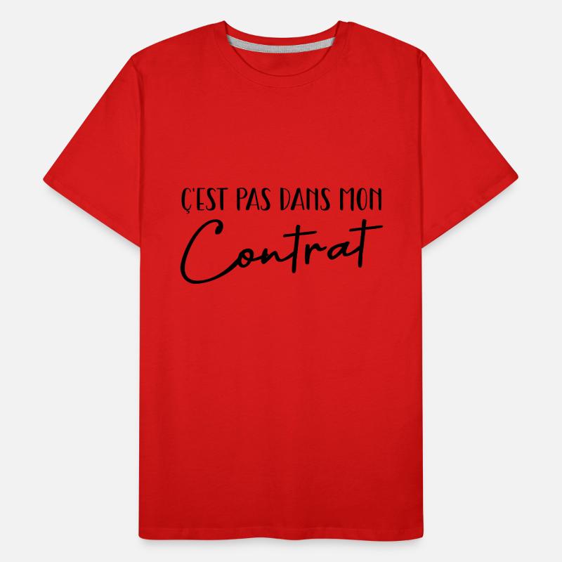 c'est pas mon contrat T-shirt bio Premium Homme
