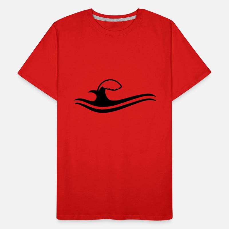 Wave Men's Premium Organic T-Shirt