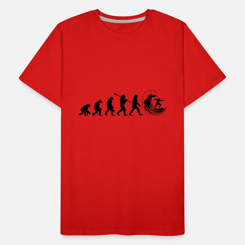 Evolution Surf Männer Premium Bio T-Shirt