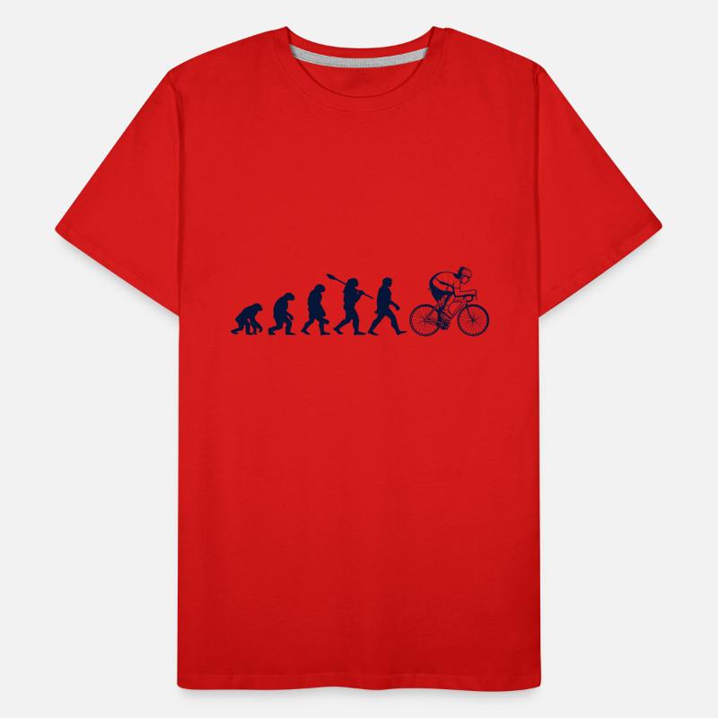 Evolution du cyclisme T-shirt bio Premium Homme