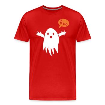 Halloween | Spooky Season - Männer Premium Bio T-Shirt - Rot - Vorne - Damien (186cm)